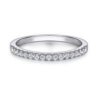 CZ Wedding Ring for Women — 925 Sterling Silver, Brilliant Cut Cubic Zirconia, Luxury Band