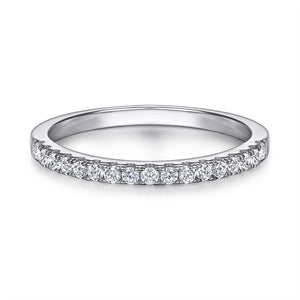 CZ Wedding Ring for Women — 925 Sterling Silver, Brilliant Cut Cubic Zirconia, Luxury Band