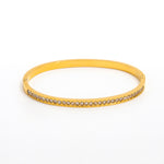 Load image into Gallery viewer, Zirconia Bangle Bracelet - Silver & Gold Plated