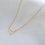 Load image into Gallery viewer, Dainty Gold Plated Heart Necklace