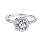 Load image into Gallery viewer, Moissanite Diamond Halo Ring - 5A Zircon Wedding Rings
