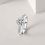 Load image into Gallery viewer, Elegant Sterling Silver Engagement Ring
