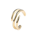Load image into Gallery viewer, 925 Silver Single Cuff Earrings Minimalist - 18K Gold Plated