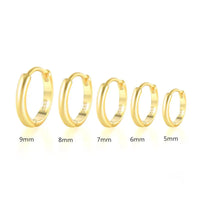 Gold Huggie Earrings for Women — 925 Sterling Silver, 18K Gold Plated, Minimalist