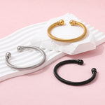 Load image into Gallery viewer, Gold Plated Cable Chain Cuff Bracelet