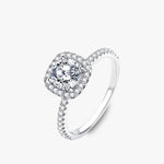 Load image into Gallery viewer, Moissanite Diamond Halo Ring - 5A Zircon Wedding Rings