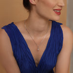 Load image into Gallery viewer, Garnet Red Infinity Birthstone Necklace - January Gemstone