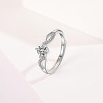 Load image into Gallery viewer, Mirco Pave CZ Zircon Engagement Rings - 925 Sterling Silver