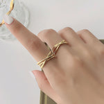 Load image into Gallery viewer, 925 Sterling Silver Adjustable Layer Cross Couple Rings