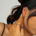 Load image into Gallery viewer, 14K Gold Plated Stud Earrings for Women, 925 Sterling Silver Lightweight