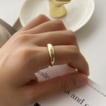 Load image into Gallery viewer, 925 Sterling Silver Minimalist 14K Gold Plated Ring