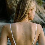 Load image into Gallery viewer, Dainty Fresh Water Pearl Necklace - Gold Plated Chain