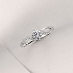Load image into Gallery viewer, Mirco Pave CZ Zircon Engagement Rings - 925 Sterling Silver