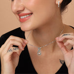 Load image into Gallery viewer, Emerald Green Infinity Birthstone Necklace - May Gemstone