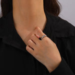 Load image into Gallery viewer, Double Parallel Lines Twisted Rings - 925 Silver Sterling