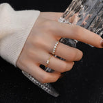 Load image into Gallery viewer, 925 Sterling Silver Round Zircon Rings