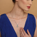 Load image into Gallery viewer, Emerald Green Infinity Birthstone Necklace - May Gemstone