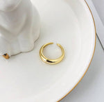 Load image into Gallery viewer, 925 Sterling Silver Minimalist 14K Gold Plated Ring