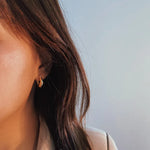 Load image into Gallery viewer, 18K Gold Plated Hoop Earrings 925 Silver - 15mm