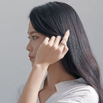 Load image into Gallery viewer, Elegant Sterling Silver Engagement Ring