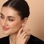 Load image into Gallery viewer, Moissanite Hoop Earrings in Silver – Elegant Jewelry for Every Occasion