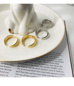 Load image into Gallery viewer, 925 Sterling Silver Adjustable Layer Cross Couple Rings