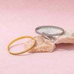 Load image into Gallery viewer, Zirconia Bangle Bracelet - Silver & Gold Plated