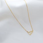 Load image into Gallery viewer, Dainty Gold Plated Heart Necklace