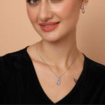 Load image into Gallery viewer, Blue Turquoise Infinity Birthstone Necklace - December Gemstone