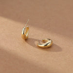 Load image into Gallery viewer, 14K Gold Plated Stud Earrings for Women, 925 Sterling Silver Lightweight