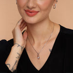 Load image into Gallery viewer, Garnet Red Infinity Birthstone Necklace - January Gemstone