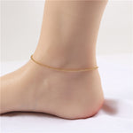 Load image into Gallery viewer, 18K Gold Plated Bead Chain Anklet