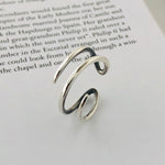 Load image into Gallery viewer, 925 Sterling Silver Minimalist Gold - Rhodium Plated Adjustable Ring