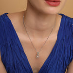 Load image into Gallery viewer, Emerald Green Infinity Birthstone Necklace - May Gemstone