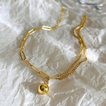 Load image into Gallery viewer, Dainty Double Layer Chain Anklets - Tarnish-Free Beach Jewelry