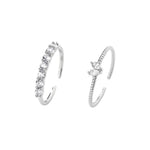 Load image into Gallery viewer, 925 Sterling Silver Round Zircon - White Marquise Rings