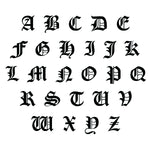 Load image into Gallery viewer, Custom Gothic Initial Necklace - 18K Gold Plated