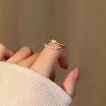 Load image into Gallery viewer, 925 Sterling Silver Round Zircon Rings