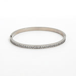Load image into Gallery viewer, Zirconia Bangle Bracelet - Silver & Gold Plated