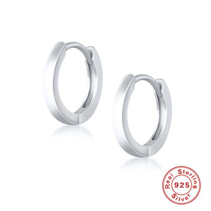 Silver Hoop Earrings for Women โ 925 Sterling Silver, Hypoallergenic, Minimalist