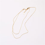 Load image into Gallery viewer, 18K Gold Plated Double-Row Snake Chain Necklace