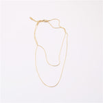Load image into Gallery viewer, 18K Gold Plated Double-Row Snake Chain Necklace