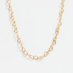 Load image into Gallery viewer, Dainty Hollow Heart Choker in Gold-Plated Finish