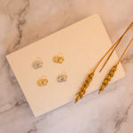 Load image into Gallery viewer, 925 Sterling Silver Hoop Huggie Dimond Earring in Gold Plated