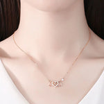 Load image into Gallery viewer, 925 Sterling Silver Micro Pave Heart Infinity Pendant Necklace