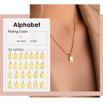 Load image into Gallery viewer, 18K Gold Custom Initial Tag Necklace