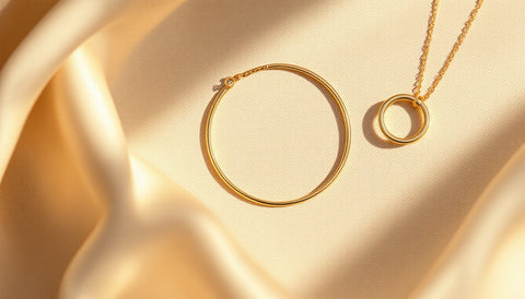 Editorial jewelry photograph for atolea vs gorjana