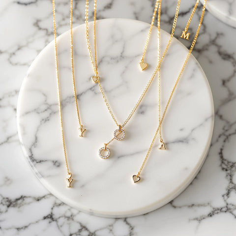 Best layered necklaces for women 2026 — five gold dainty necklaces for stacking at different lengths