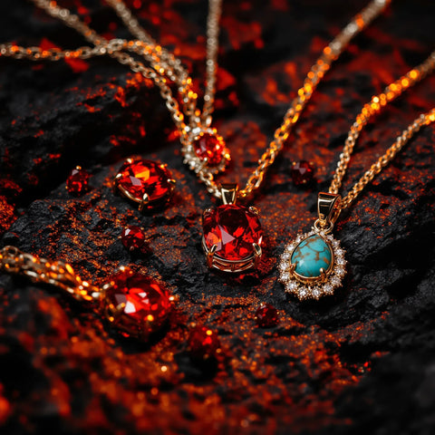 Fire signs astrology — Aries Leo Sagittarius birthstone jewelry