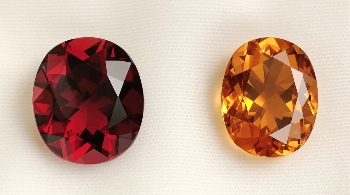 hessonite reddish brown gemstone